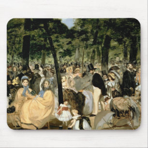 Alfombrilla De Ratón Música en los jardines de Tuileries, 1862 de Manet