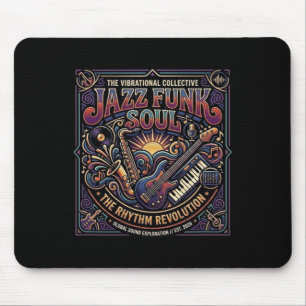 Alfombrilla De Ratón Música Jazz Funk Soul Ambiente Retro Revolución de