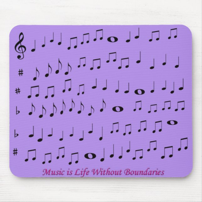 Alfombrilla De Ratón música sin mousepad de los límites (Frente)