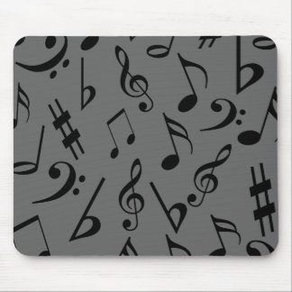 Alfombrilla De Ratón Musical Notes Mousepad - Plata