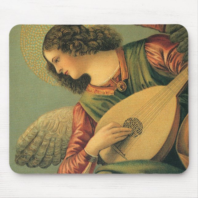 Alfombrilla De Ratón Músico Ángel, Melozzo da Forli, arte renacentista (Frente)