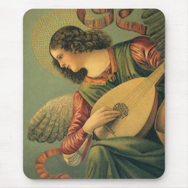 Alfombrilla De Ratón Músico Ángel, Melozzo da Forli, arte renacentista (Frente)