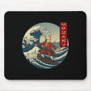 Alfombrilla De Ratón Músico clical Mozart Ukiyo-e Surfing