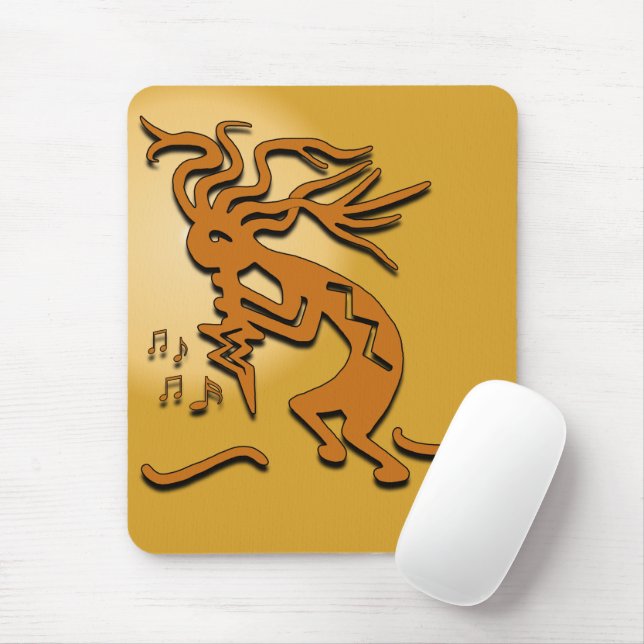 Alfombrilla De Ratón Músico de Kokopelli (Con ratón)