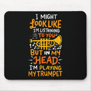 Alfombrilla De Ratón Músicos Cumpleaños Y Tienda Trumpet Player