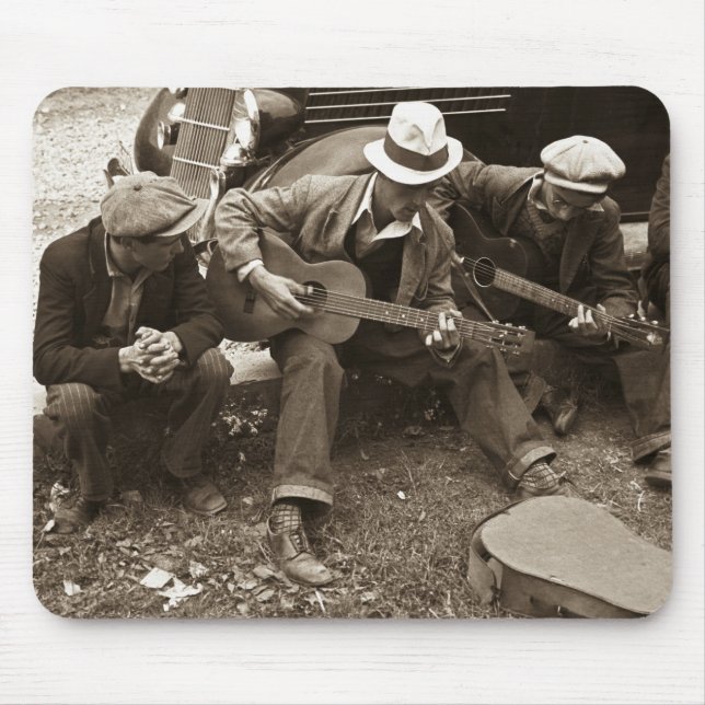 Alfombrilla De Ratón Músicos de la calle, Maynardville, Tennessee, 1935 (Frente)