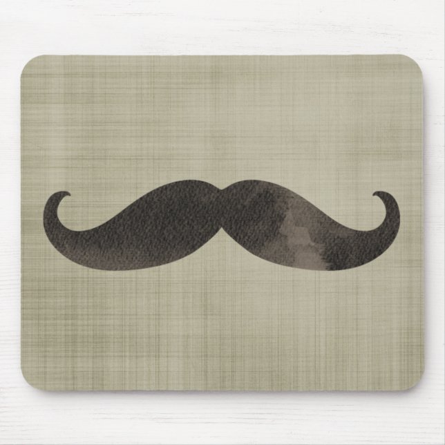 Alfombrilla De Ratón Mustache de acuarela (Frente)