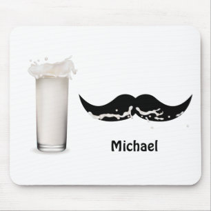 Alfombrilla De Ratón Mustache de leche personalizado