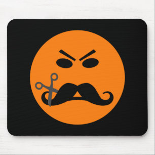 Alfombrilla De Ratón Mustache mousepad enojado