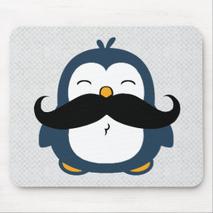 Alfombrilla De Ratón Mustache Penguin