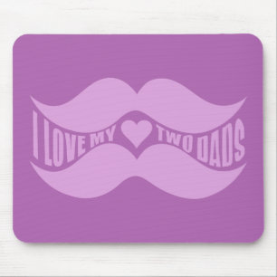 Alfombrilla De Ratón Mustaches rosados personalizado mousepad