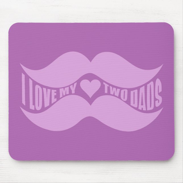 Alfombrilla De Ratón Mustaches rosados personalizado mousepad (Frente)