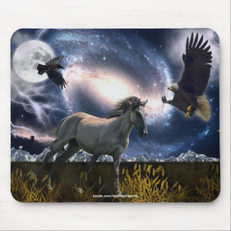 Alfombrilla De Ratón Mustang español, águila calva y Mousepad de Arte G