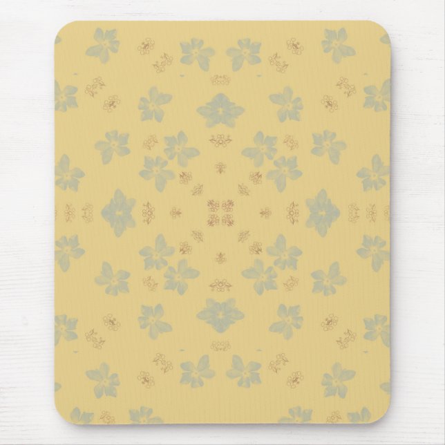 Alfombrilla De Ratón Mustard Floral Mousepad (Frente)