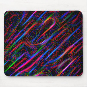 Alfombrilla De Ratón MUY GUAY Neon Multicolored Curved Lines