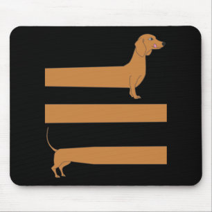 Alfombrilla De Ratón Muy largo Dachshund divertido