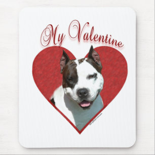 Alfombrilla De Ratón My AmStaff Valentine