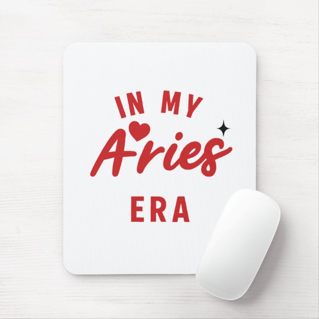 Alfombrilla De Ratón my Aries era Mouse Pad ,Aries birthday gift (Con ratón)