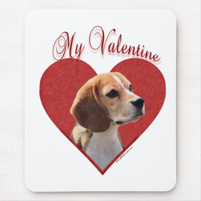 Alfombrilla De Ratón My Beagle Valentine (Frente)