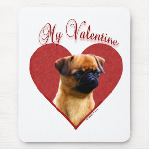 Alfombrilla De Ratón My Brussels Griffon Valentine