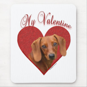 Alfombrilla De Ratón My Dachshund Valentine