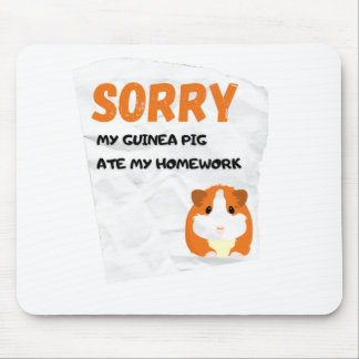 Alfombrilla De Ratón My Guinea Pig Ate My Homework Classic T-Shirt