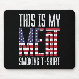 Alfombrilla De Ratón My Meat Grill Shirt Us Flag Bbq Byrbecue Patriot M