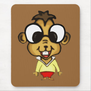 Alfombrilla De Ratón Myopic Chipmunk Mousepad