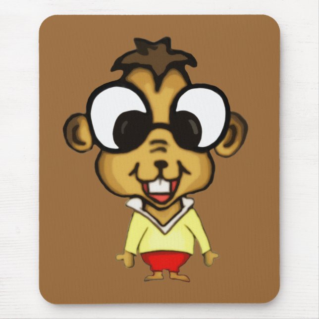 Alfombrilla De Ratón Myopic Chipmunk Mousepad (Frente)