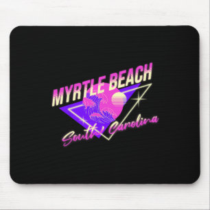 Alfombrilla De Ratón Myrtle Beach Carolina del Sur 80s Retro Sc Vacacio