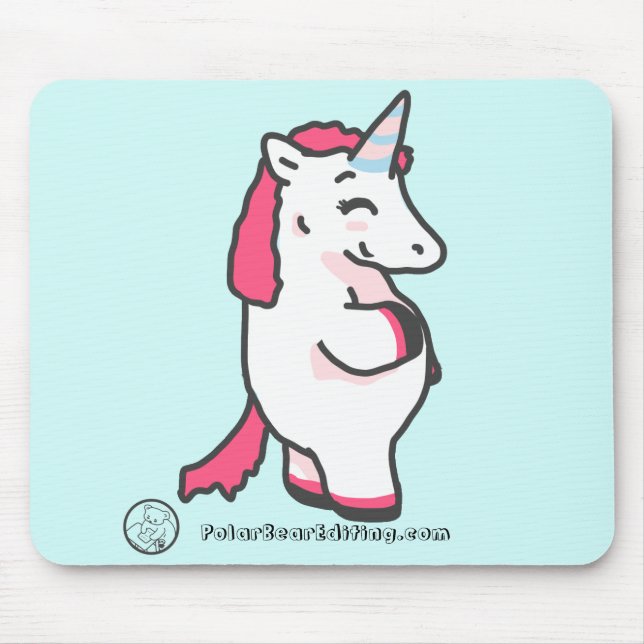 Alfombrilla De Ratón Myrtle el unicornio (Frente)