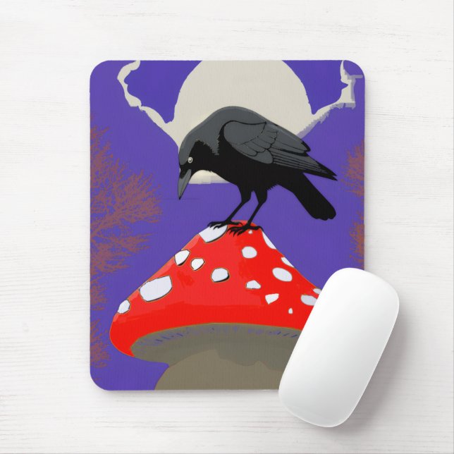 Alfombrilla De Ratón 🖤Mystical Raven Mousepad (Con ratón)