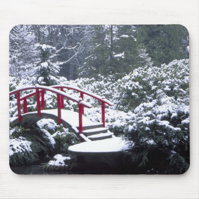 Alfombrilla De Ratón N.A., EE.UU., Washington, Seattle. Puente lunar ad (Frente)