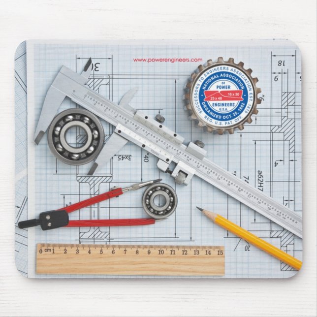 Alfombrilla De Ratón N.A.P.E. La ingeniería equipa Mousepad (Frente)