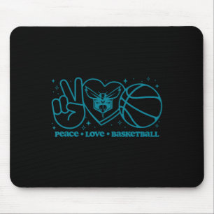 Alfombrilla De Ratón N Charlotte Hornets Paz Amor Calavera