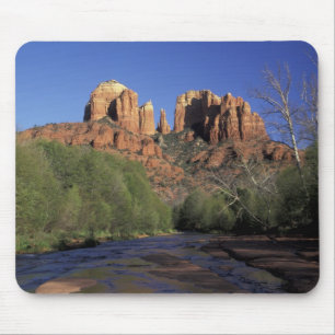 Alfombrilla De Ratón NA, EE. UU., Arizona, Sedona. Cathedral Rock y Rob