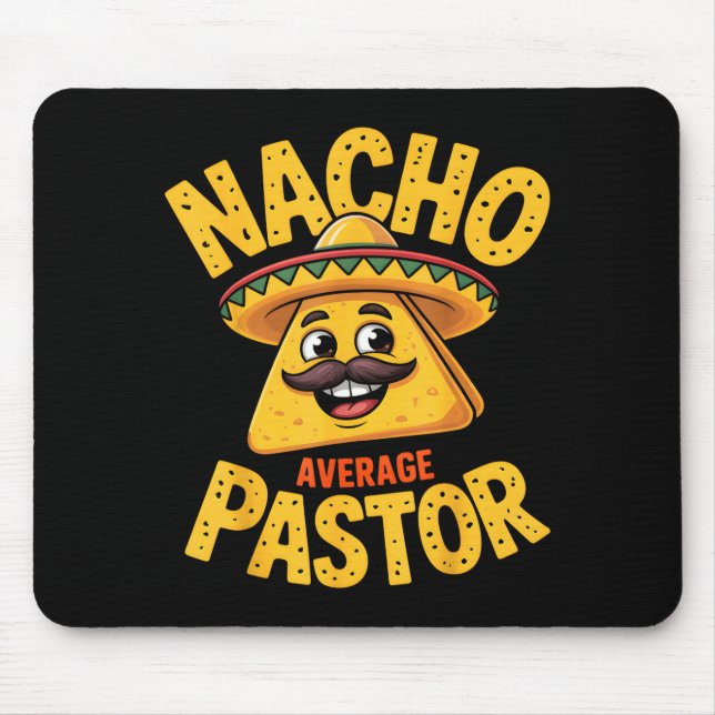 Alfombrilla De Ratón Nacho Average Pastor Funny Christian  (Frente)