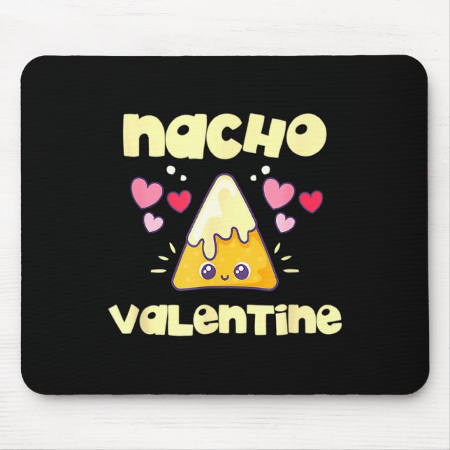 Alfombrilla De Ratón Nacho Valentine Valentines Day Mexican Food  (Frente)