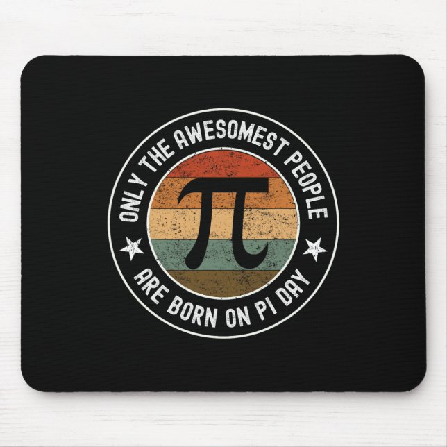 Alfombrilla De Ratón Nacido El Día De La Pi Cumpleaños 14 Marzo Diverti (Frente)