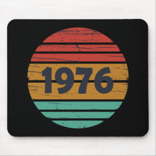 Alfombrilla De Ratón Nacido en 1976 como regalo de cumpleaños vintage