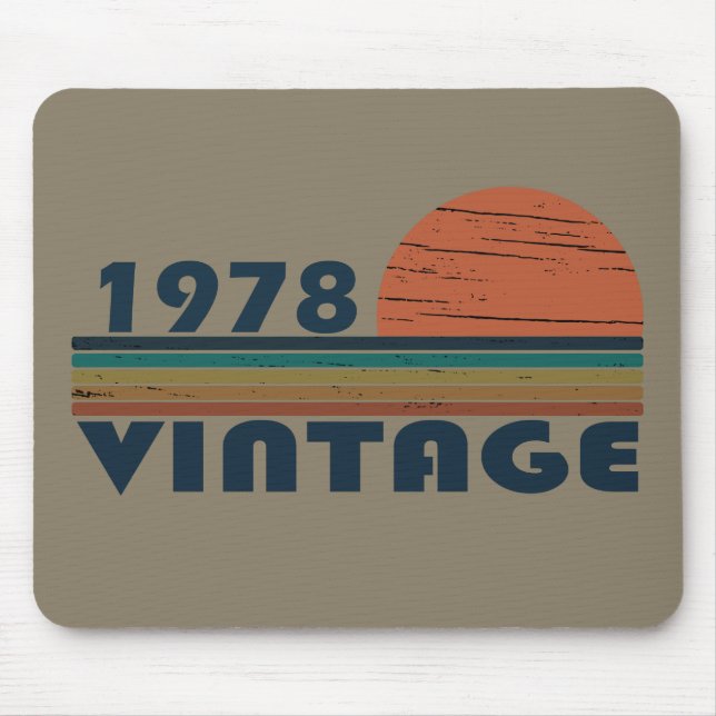 Alfombrilla De Ratón Nacido en 1978, en un antiguo cumpleaños (Frente)
