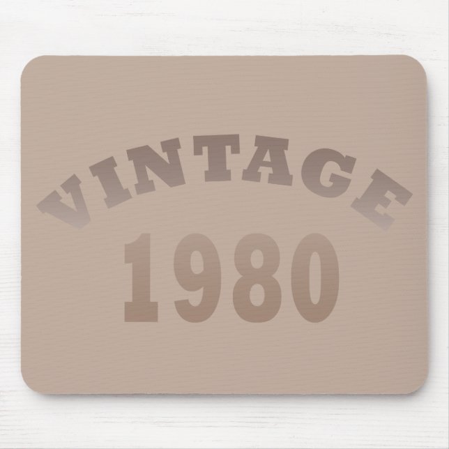 Alfombrilla De Ratón Nacido en 1980 como regalo de cumpleaños (Frente)