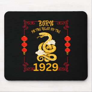 Alfombrilla De Ratón Nacido En El Año De La Serpiente 1929 Año Nuevo Ch