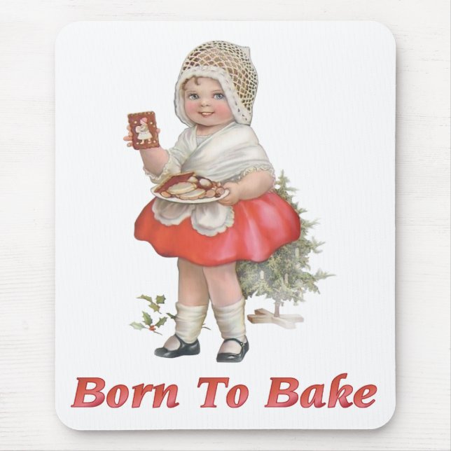 Alfombrilla De Ratón Nacido para hornear (Frente)