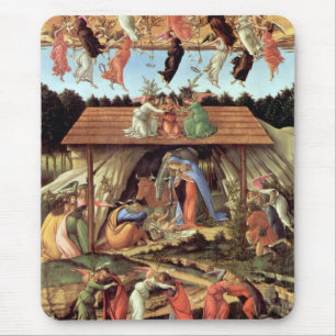 Alfombrilla De Ratón Nacimiento de Cristo por Botticelli, Natividad de 