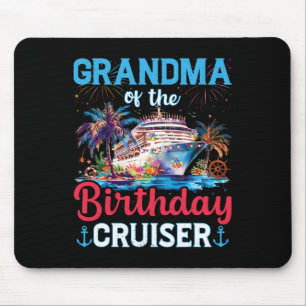 Alfombrilla De Ratón Nacimiento De Crucero Gracioso De La Abuela Del Na