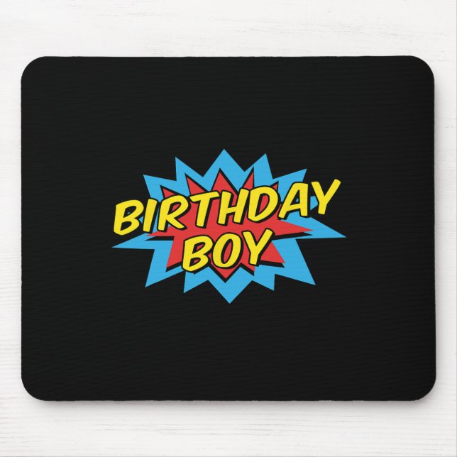 Alfombrilla De Ratón Nacimiento Niño Cute Superhéroe niño Coincidencia  (Frente)