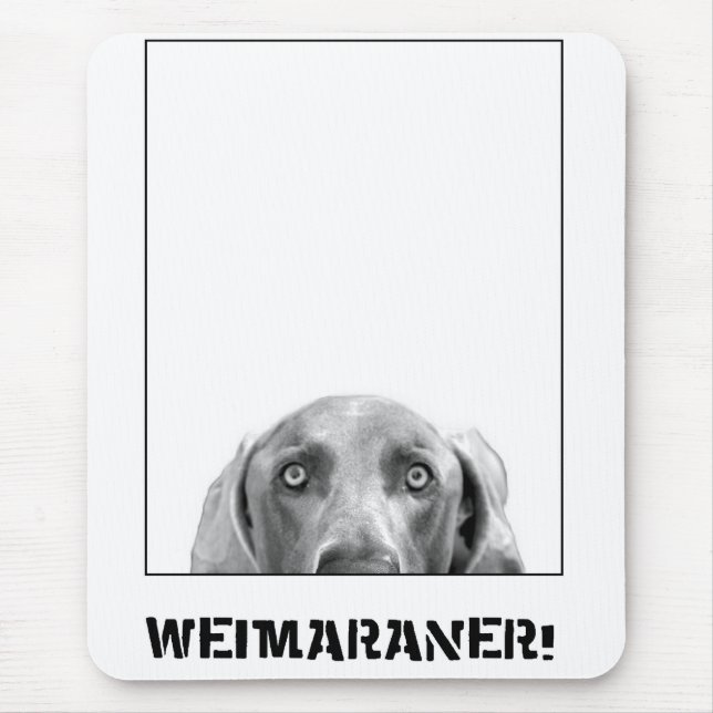Alfombrilla De Ratón Nación de Weimaraner: ¡Weimaraner en una caja! (Frente)