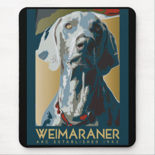 Alfombrilla De Ratón Nación de Wewimaraner: Weimaraner 1943