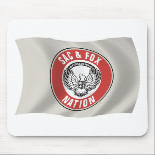 Alfombrilla De Ratón Nación Sac y Fox (Oklahoma) Bandera Mousepad